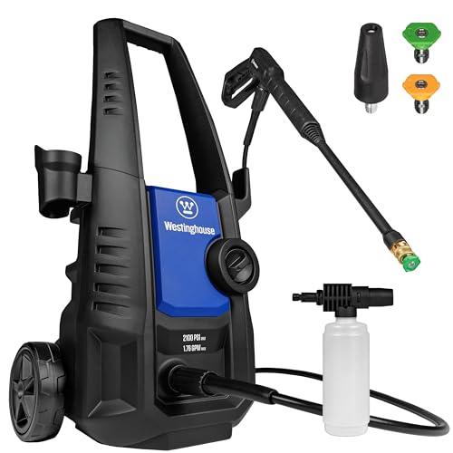 Westinghouse ePX3050 Electric Pressure Washer, 2100 Max PSI 1.76 Max GPM with Foam Cannon and Turbo Nozzle