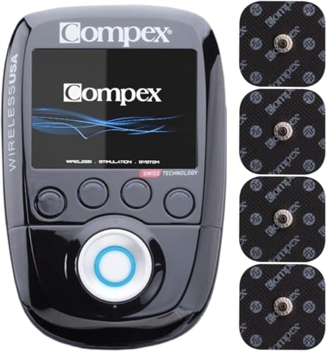 Compex Wireless USA 2.0 Muscle Stimulator w/TENS Bundle Kit: Muscle Stimulation Machine, with Snap