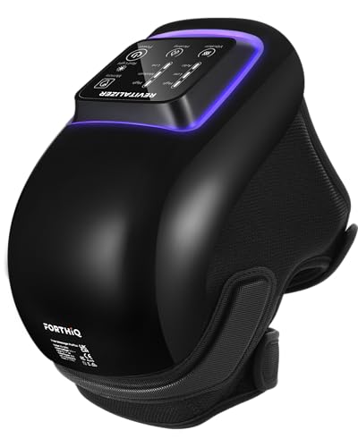 Knee Massager Pro+ for Pain Relief with Heat and Dual Red Light Therapy,