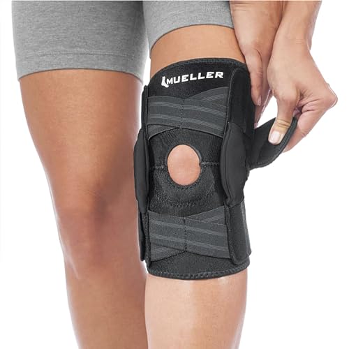 MUELLER Sports Medicine Self Adjusting Hinged Knee Brace for Men and Women, Knee Stabilizer for Compression