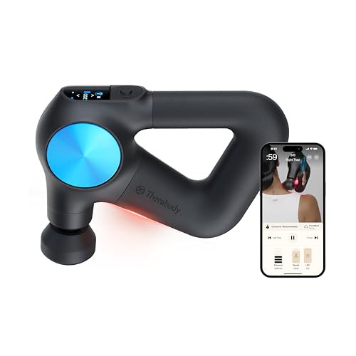 Therabody Theragun PRO Plus - 6-in-1 Deep Tissue Percussion Massage Gun, Handheld Personal Massager for Full