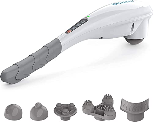 RENPHO Rechargeable Handheld Back Massager with 5 Adjustable Speeds & Modes, Fathers Day Dad Gifts, Cordless