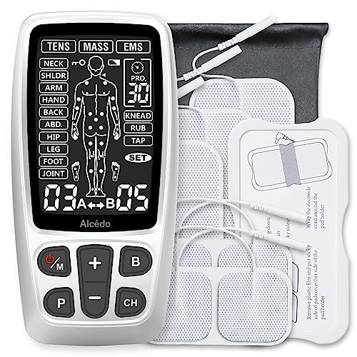 iReliev TENS + EMS Combination Unit Muscle Stimulator for Pain Relief, Arthritis, Muscle Strength - Treats