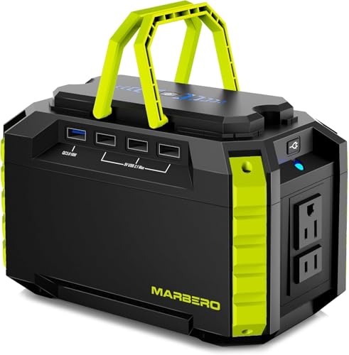 MARBERO Portable Power Station 150Wh Camping Solar Generator Laptop Charger Power Bank with AC Outlet 110V 150