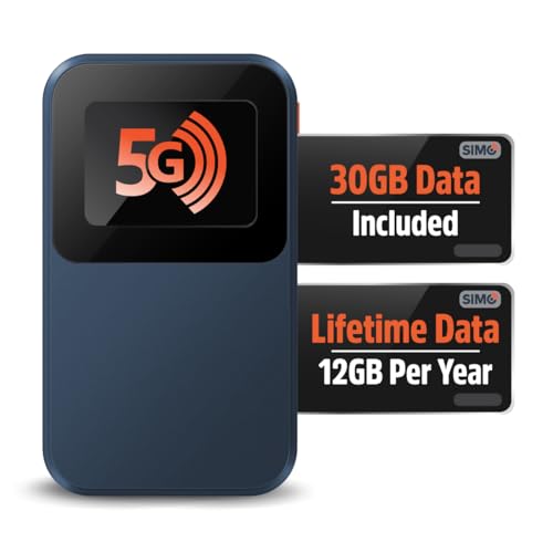 Solis Edge 5G Hotspot Bundle Includes Data (12GB Per Year) and 30GB Global Data
