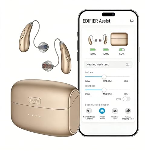 Edifier Eclarity RIC OTC Hearing Aids for Seniors and Adults