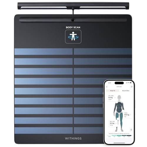WITHINGS Body Scan - Connected WiFi Scale to Improve Your Health, BIA Personal Scale, Body Composition