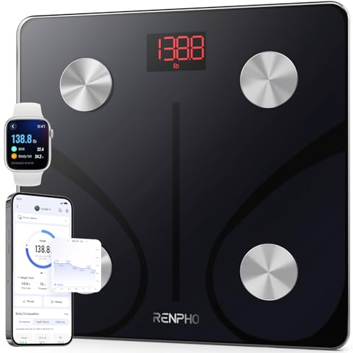 RENPHO Smart Scale for Body Weight, FSA&HSA Eligible, Bathroom Digital Scale with BMI, Body Fat, Bluetooth