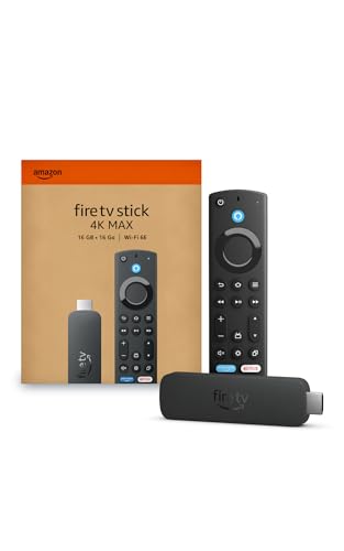 Amazon Fire TV Stick 4K Max streaming device, with AI-powered Fire TV Search, supports Wi-Fi 6E, free & live T