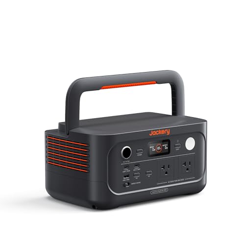 Jackery Explorer 500 v2 Portable Power Station, 512Wh LiFePO4 Battery, 500W AC/1000W Peak, Solar Generator