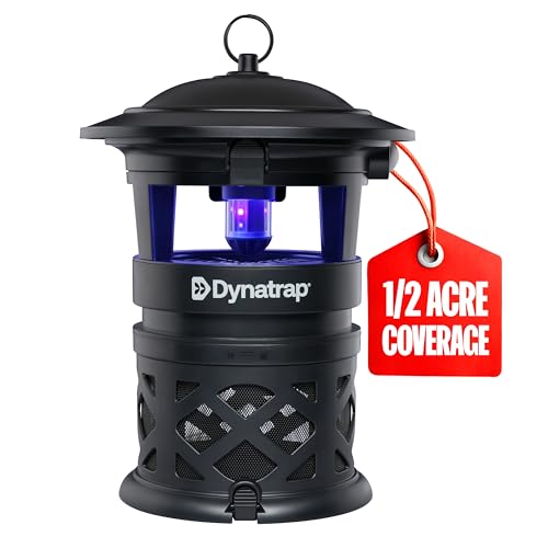 Dynatrap DT1130SR 1/2 Acre Mosquito & Flying Insect Outdoor Trap and Killer – Kills Mosquitoes, Flies, Wasps