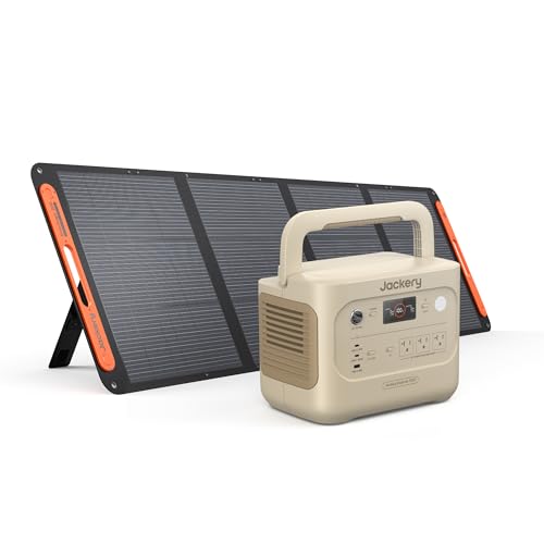 Jackery Solar Generator 1000 v2 with 200W Solar Panel,1070Wh Portable Power Station LiFePO4 Battery,1500W AC/1