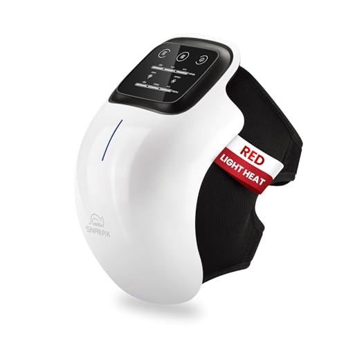 Snailax Knee Massager with Heat, Red Light & Vibration Knee Heating Pad, Heated Knee Wrap, Gift for Mom Dad