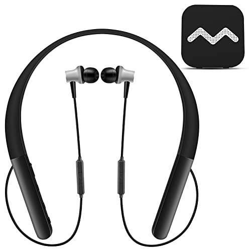 Rechargeable Hearing Aid Amplifier for Conversation and Watching TV, Wireless Neckband Headphones f