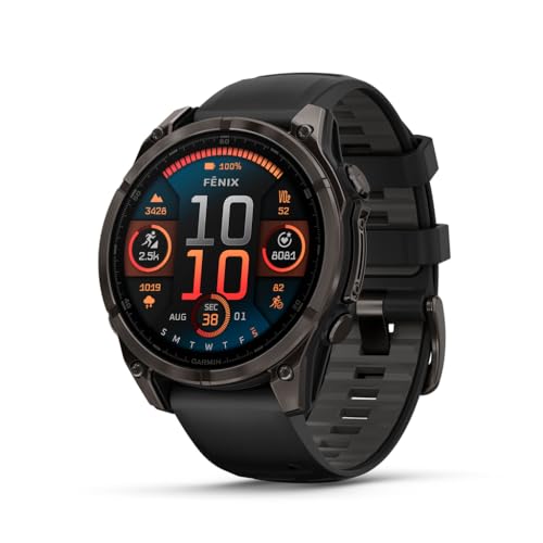 Garmin fēnix® 8 – 47mm, AMOLED, Premium Multisport GPS Smartwatch, Long-Lasting Battery Life, Dive-Rated