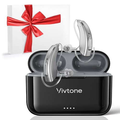 Vivtone Rechargeable Hearing Aids for Seniors Adults, Advanced Multi Channel Digital BTE Hearing Assist, with