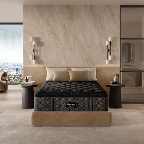 Beautyrest Black Series Three 16.75" Plush Pillow Top King Mattress - Breathable, Cooling, and Supportive