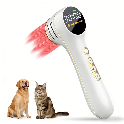 7000mAh Cold Laser Therapy Device for Pain Relief, Red Light Therapy with Pulse Mode, 3 Levels Power, 60mins T