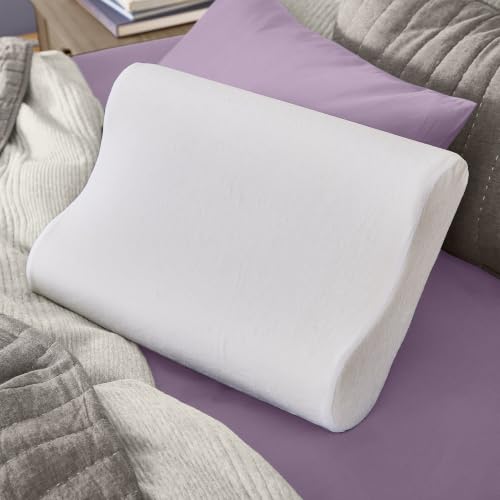 Sleep Innovations Memory Foam Contour Pillow, Queen Size, Head, Neck, and Shoulder Alignment, Side and Back