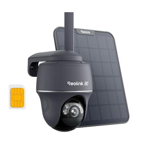 REOLINK 4K LTE Cellular Security Camera Wireless Outdoor, 360° Smart Detection with Auto-Tracking, Solar
