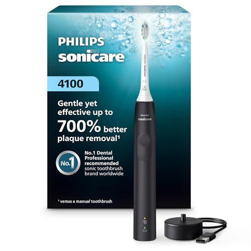 Philips Sonicare 4100 Series Electric Toothbrush - Sonic Toothbrush with Advanced Sonic Technology, Pressure S