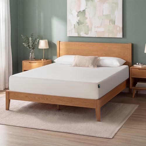 Zinus 12 Inch Queen Green Tea Memory Foam Mattress [New Version], Fiberglass Free, Medium Firm Feel, Zoned Pre