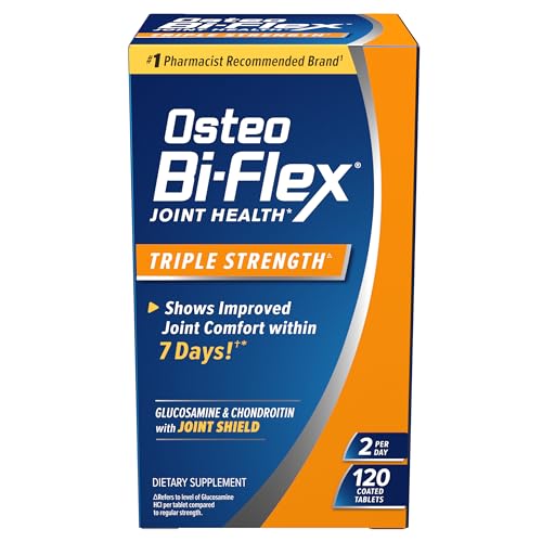 Osteo Bi-Flex Triple Strength Glucosamine Chondroitin Supplement, Improve Joint Function, Strength, Flexibilit