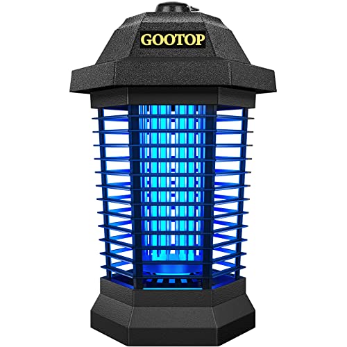 GOOTOP Bug Zapper Outdoor, Mosquito Zapper, 4200V 3 Prong Plug in Electric Fly Zapper, Mosquito Killer, Fly Tr