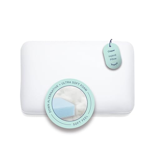 Casper Hybrid Pillow for Sleeping, Standard, White