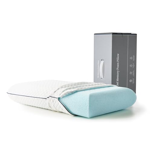 Weekender Cooling Gel Memory Foam Pillow for Sleeping – Queen Size, Ventilated Cooling Pillow for Side & Back