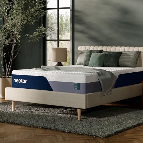 Nectar Premier 13” Queen Mattress - Medium Firm - Contouring Memory Foam - Cooling Upgrade - Back Pain Relief