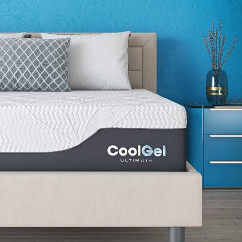 Classic Brands Cool Gel Chill Memory Foam 14-Inch Mattress with 2 BONUS Pillows |CertiPUR-US Certified